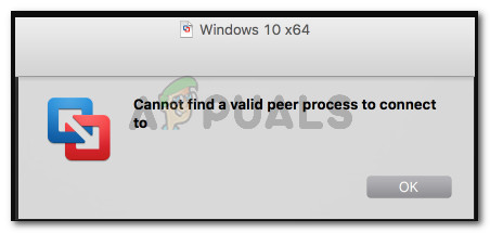 "Cannot find a valid peer process to connect to" on MacOS