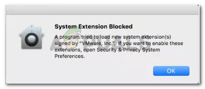 System Exception Blocked error