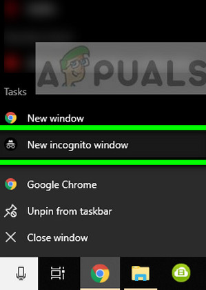Incognito window : Chrome