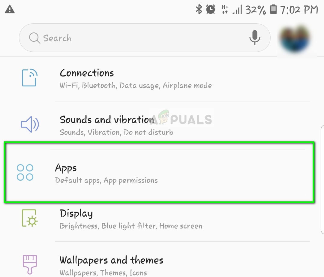 Anwendungseinstellungen - Android