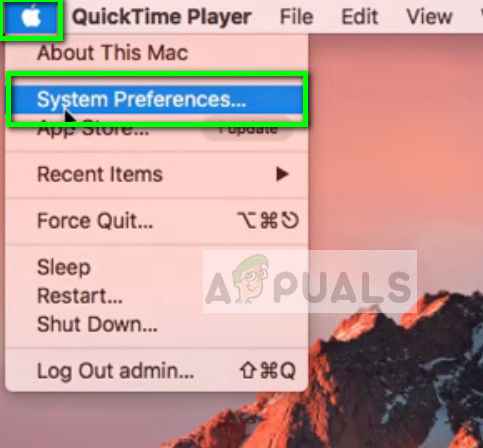 System preferences - Home screen on Mac OS