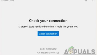 Microsoft Store Error 0x80072efd "Check your Connection"