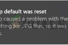 An app default was reset notifications