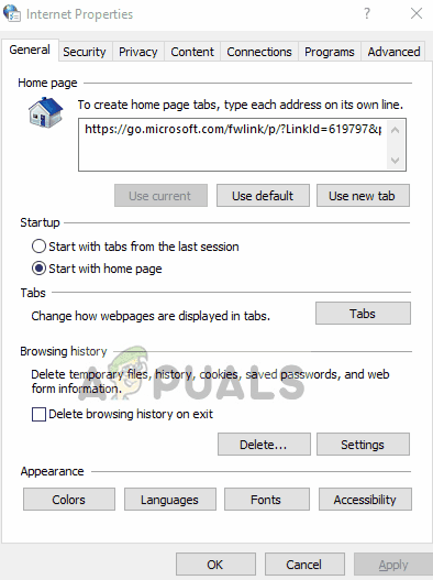 Disabling proxy - Internet Settings on Windows 10