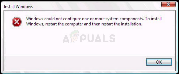 Windows could not Configure One or More System Components