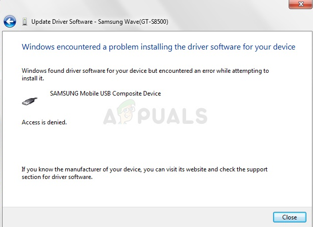 Windows Encountered a Problem Installing the Driver Software for your Device