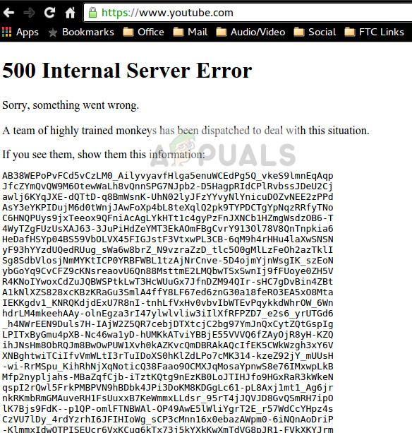 500 Internal Server Error - YouTube