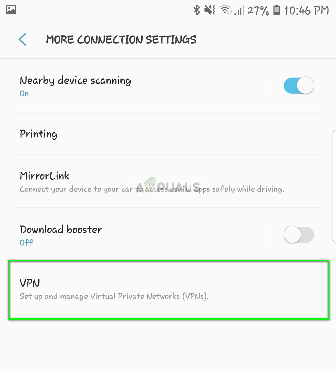 VPN - Connection Settings in Android