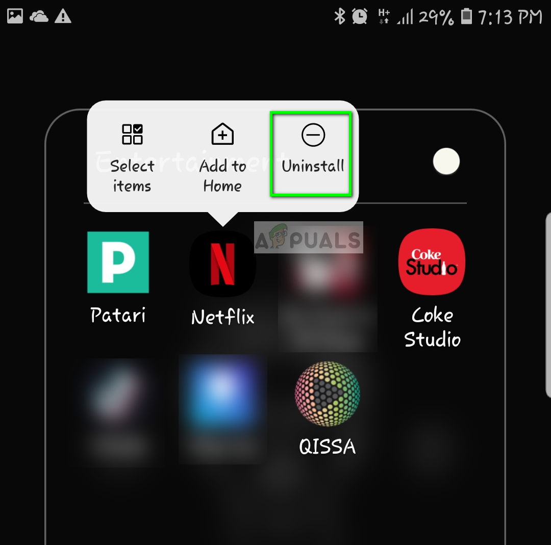 Netflix - Android deinstallieren