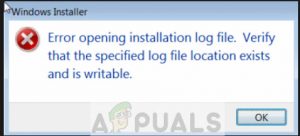 How to Fix 'Error opening installation log file'