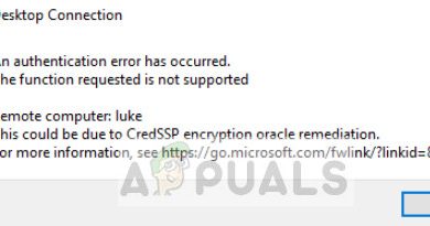 An Authentication Error has occurred (Remote Desktop)