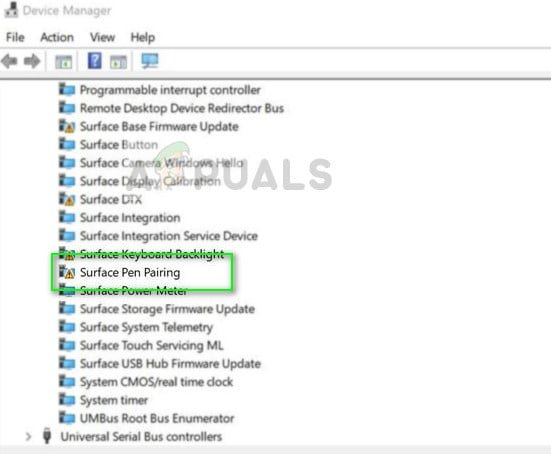 Reinstalling Surface Pen Pairing Drivers - Device Manager on Windows 10