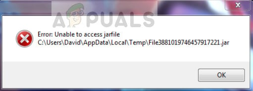 Unable to access Jarfile