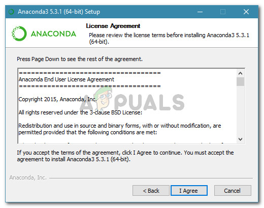 Anaconda Licence Agreement