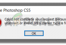 Could not complete your request because an unknown or invalid JPEG market type is found