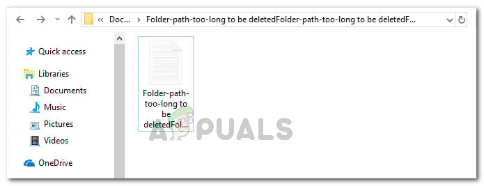 Navigated to the targeted folder path and cutting the content inside