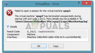 Failed to open a session for the virtual machine. The virtual machine has terminated unexpectedly during startup with exit code (0x1).