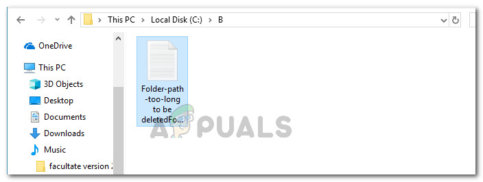 Paste the contents of the targeted directory into the temporary folder