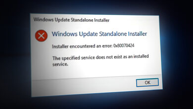 Windows Update Error 0x80070424