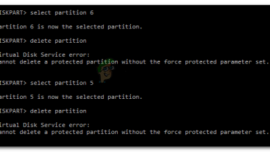 Virtual Disk Service error: Cannot delete a protected partition without the force protected parameter set