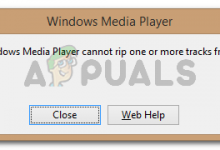 Windows Media Player cannot rip one or more tracks from the CD