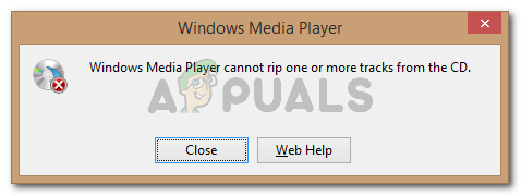 Windows Media Player kann keinen oder mehrere Titel von der CD rippen