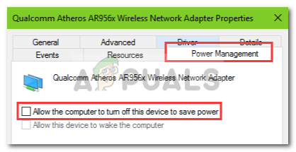 Changing Wireless Driver Power Settings