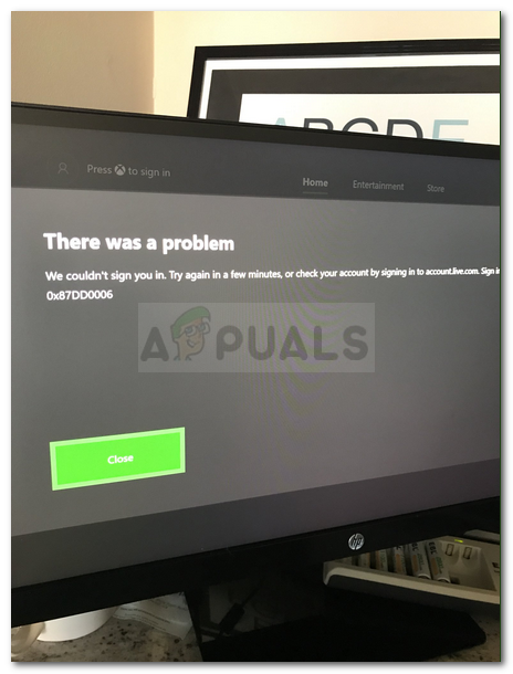 montering vogn Udgående Fix: Xbox Sign in Error 0x87dd0006 - Appuals.com