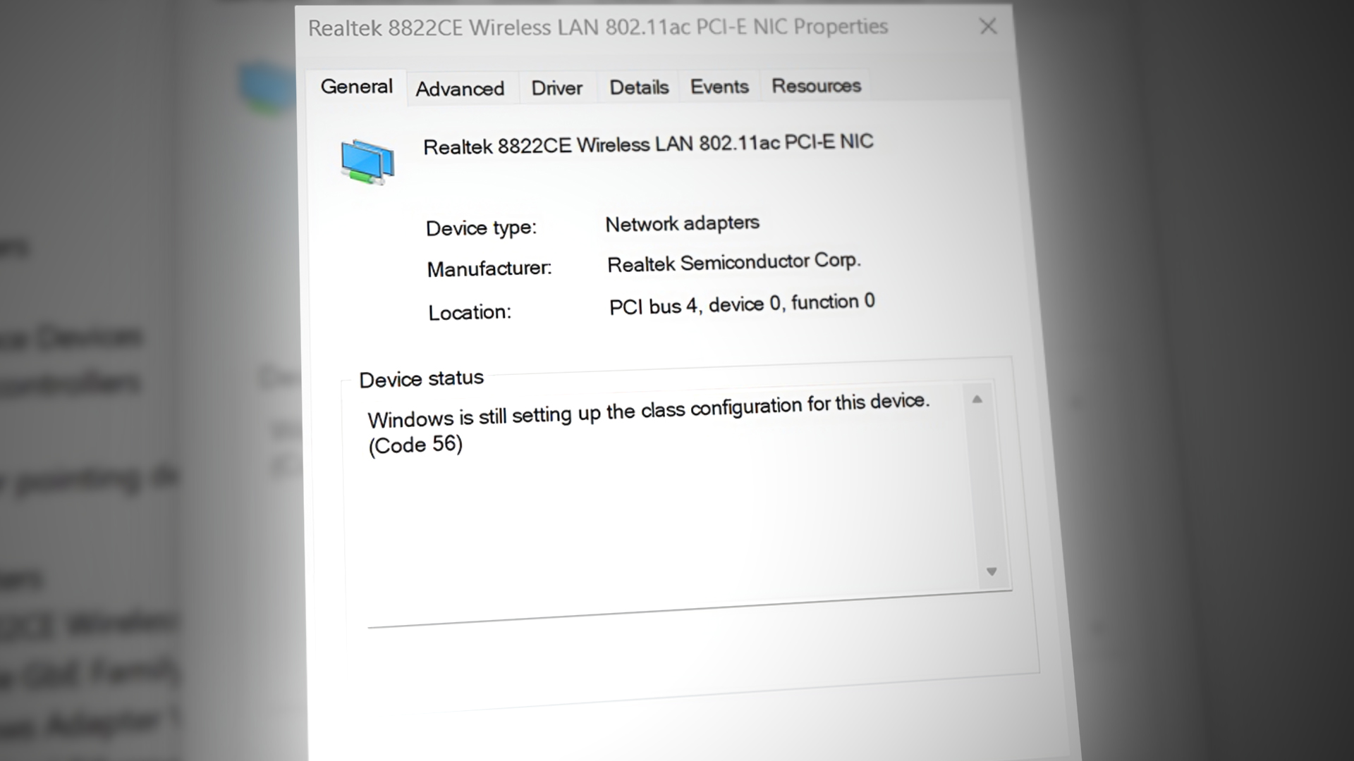 Windows is still setting up class configuration for this device code -  Microsoft Community