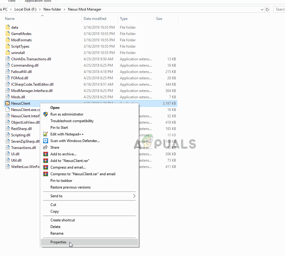 nmm could not get version information