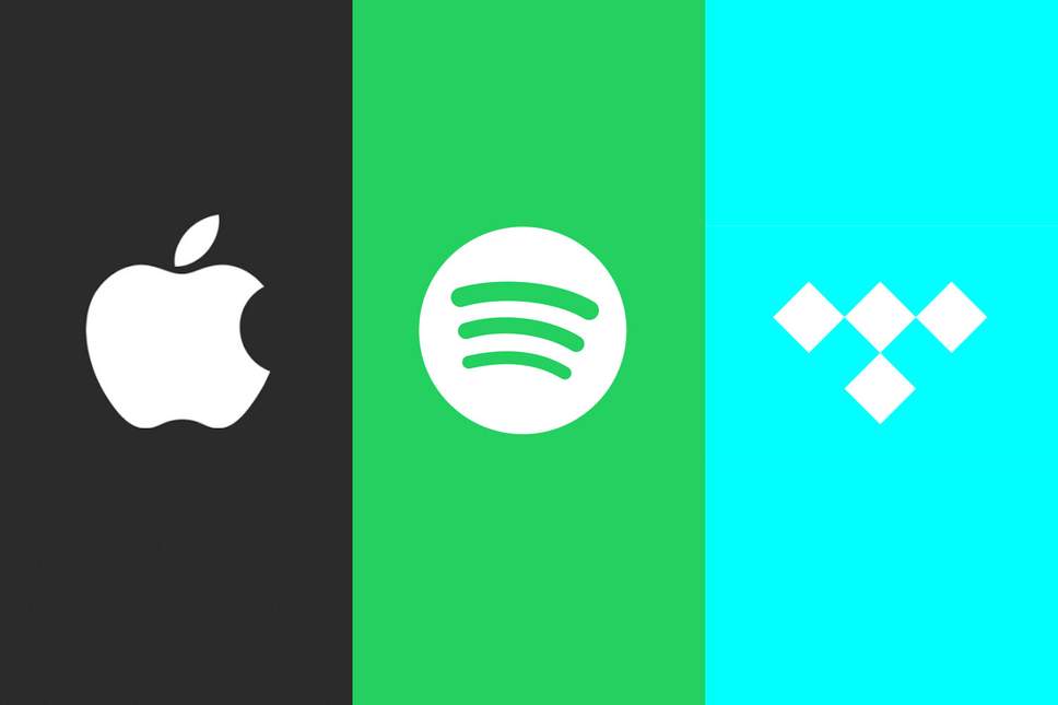 apple spotify and tidal