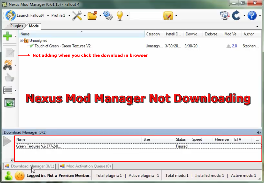Nexus Mod Manager - Fallout 4 mods