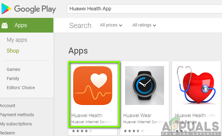 Huawei Gesundheit App
