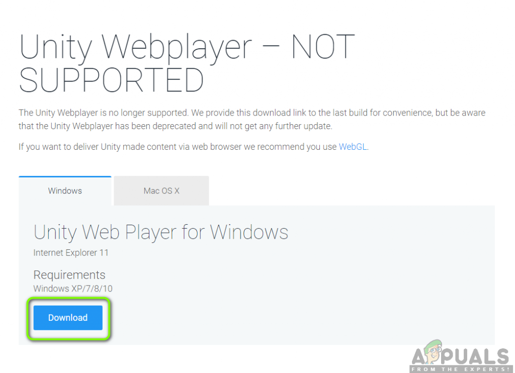 unity web player installed but not working firefox