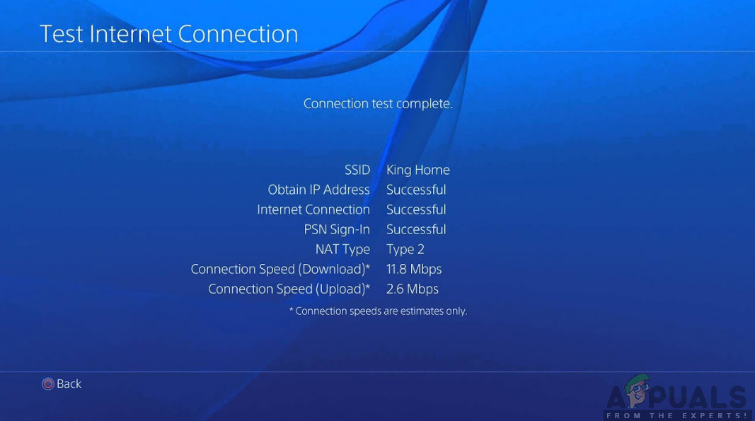 Checking your Internet connection in PS3