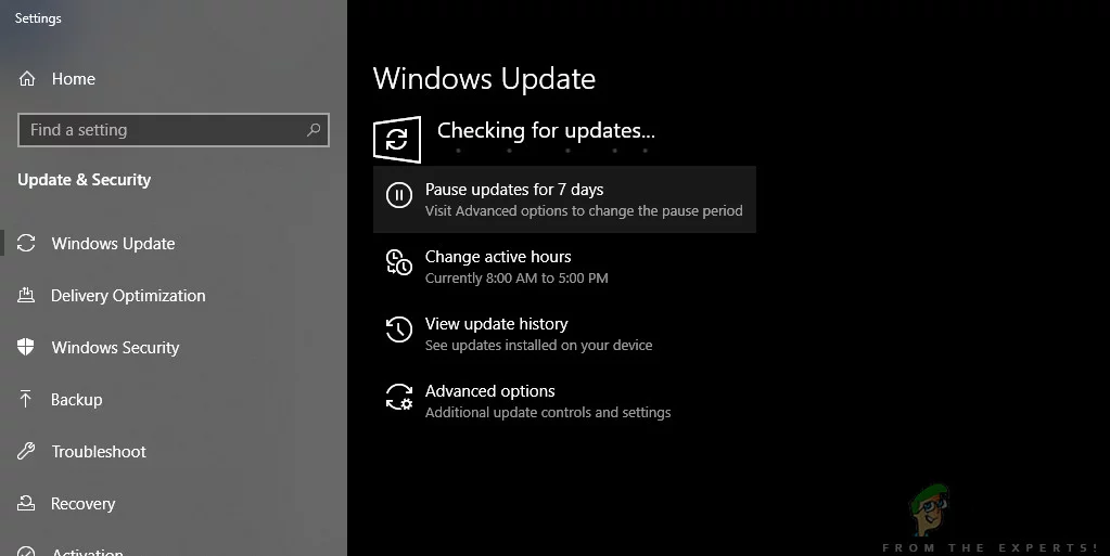 controleren op Updates-Windows
