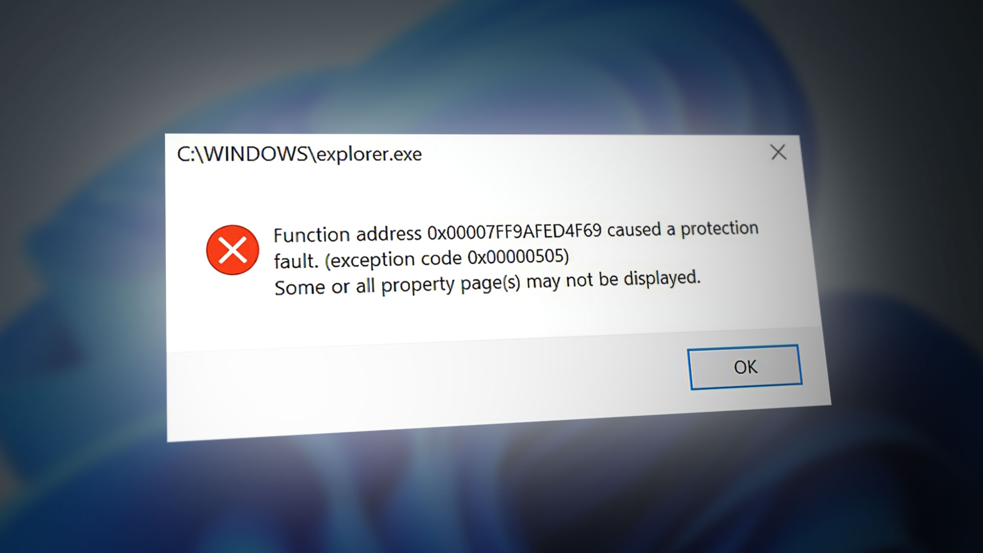 4 Methods to Fix 'Function address caused a protection fault' Error