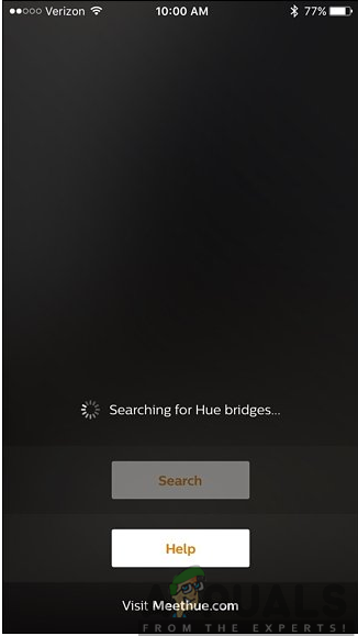Searching for Hue Bridges