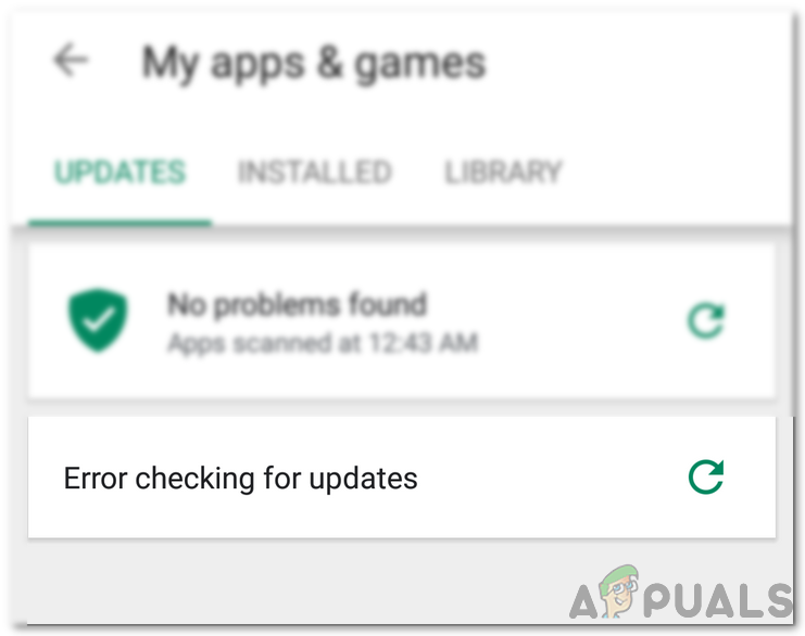 How to Fix Error Checking for Updates Error on Google Play Store?