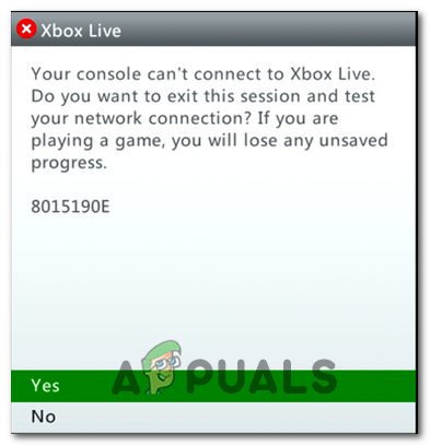 fusie Ster Ritmisch How to Fix Xbox Live Error 8015190E?