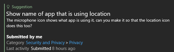 Windows 10 location services