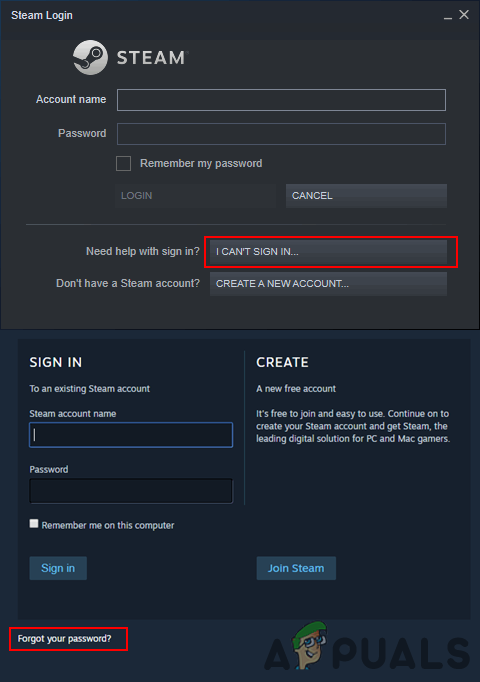 can you help me set up a new password on my steam