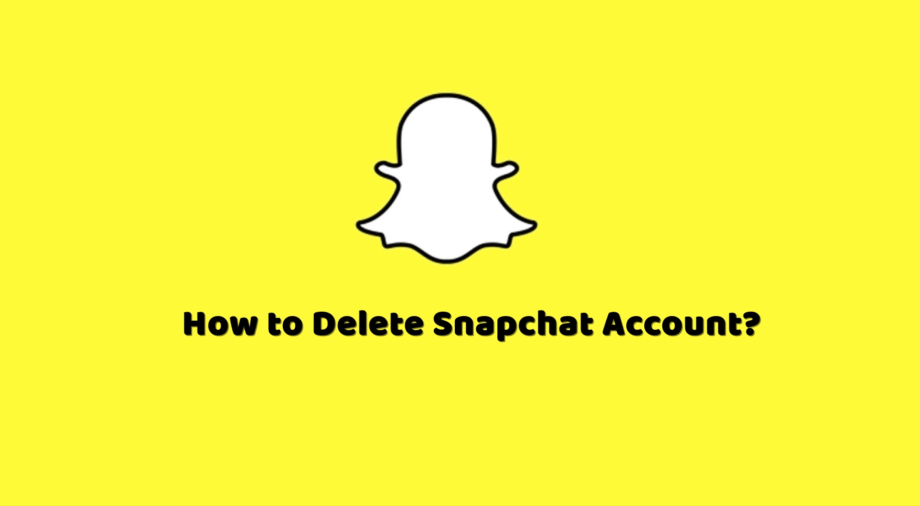 Как удалить свою учетную запись Snapchat.