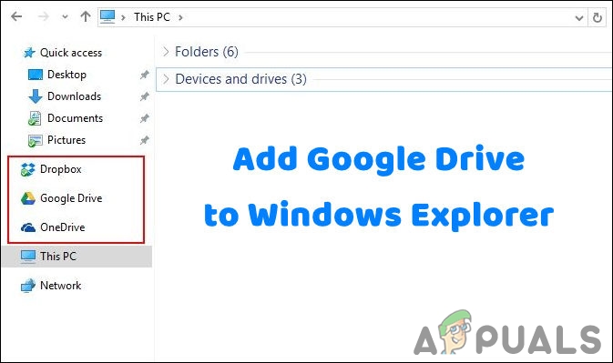 Vie Let Stirre How to Add Google Drive to Windows Explorer Sidebar? - Appuals.com