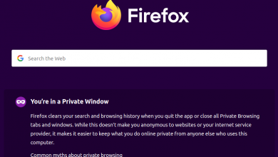 Firefox private window