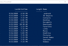 Listing files with PowerShell