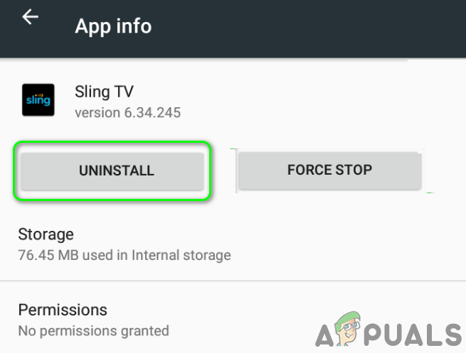 sling tv app not working
