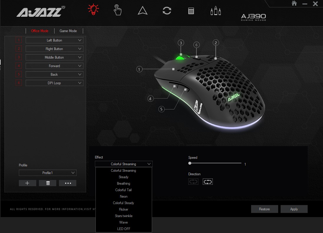 Ajazz AJ390 Lightweight Gaming Mouse Review