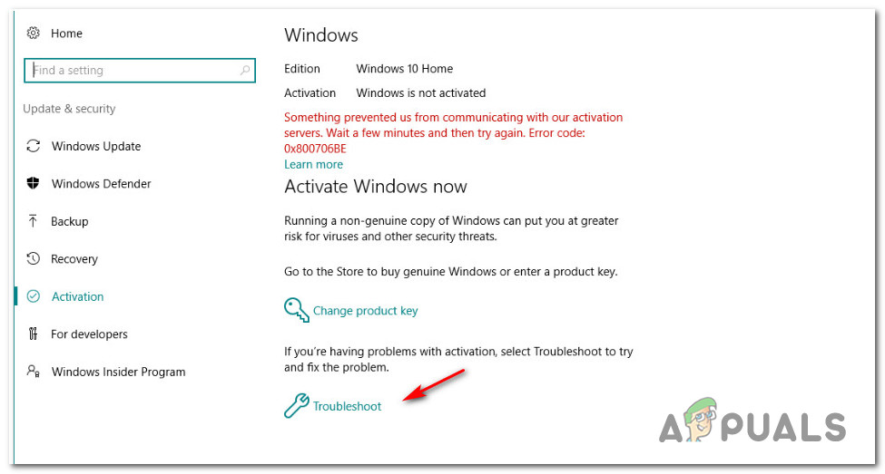 windows 10 activation repair glitch