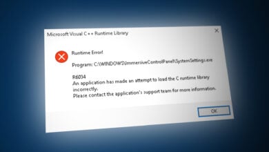 Visual C++ Runtime 'Error R6034'